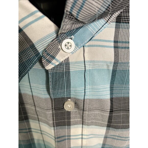 George Casual Checkered Plaid Shirt Size‎ 34/36 - Picture 4 of 13